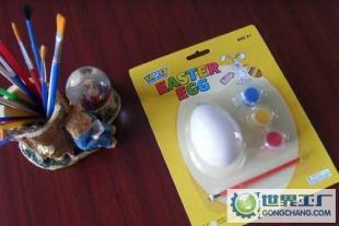 供應白色陶瓷雞蛋+筆刷+顏料,DIY套裝_辦公、文教_世界工廠網中國產品信息庫